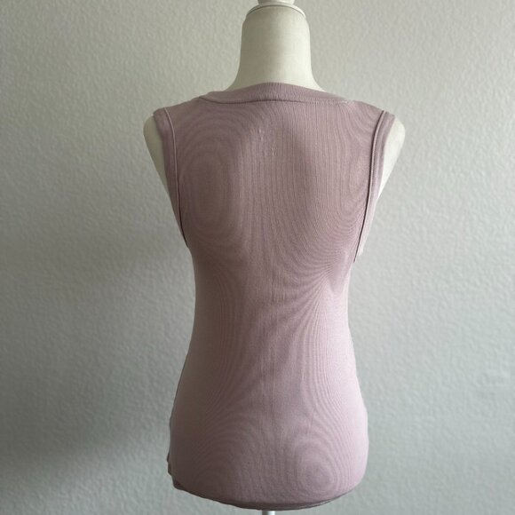 🌸 **A New Day Mauve Pink Ribbed Tank Top - Medium ** 🌸 - Picture 4 of 6